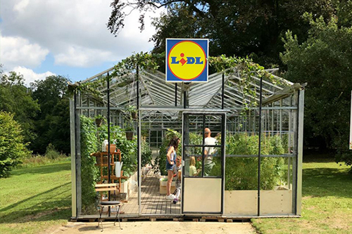 Een visualizatie van de standaardformaten van een kas